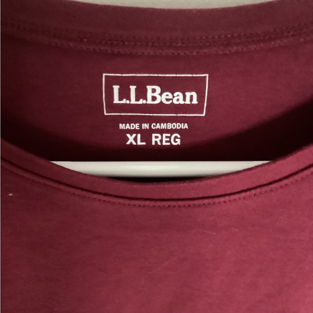 LL Bean Short Sleeve Crew Tee Size XL - Picture 4 of 5
